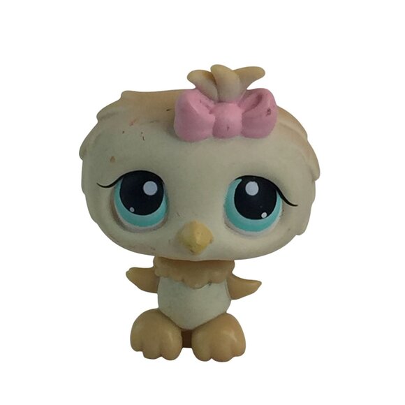 Littlest Pet Shop LPS #924 Purple Owl #147 Yellow Owl Bird Figures - Picture 8 of 13